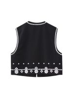 Women's Vest Sleeveless Tank Tops Streetwear Flower main image 3