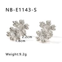 1 Pair IG Style Vintage Style Simple Style Flower 304 Stainless Steel 18K Gold Plated Ear Studs sku image 2