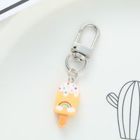 Cute Simple Style Ice Cream Rainbow Alloy Bag Pendant Keychain main image 8