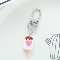 Cute Simple Style Ice Cream Rainbow Alloy Bag Pendant Keychain sku image 2