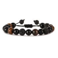 Chinoiseries De Base Style Classique Rond La Pierre Naturelle Perlé Unisexe Bracelets sku image 6