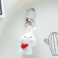 Cute Animal Duck Resin Bag Pendant Keychain main image 6