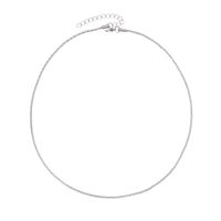 304 Stainless Steel Casual Modern Style Solid Color Necklace sku image 1