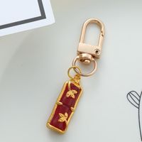 Chinoiserie Elegant Rabbit Alloy Glass Bag Pendant Keychain main image 9