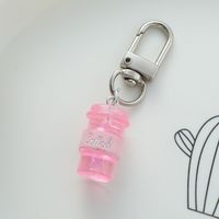 Cute Simple Style Letter Cup Alloy Bag Pendant Keychain main image 5