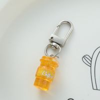 Cute Simple Style Letter Cup Alloy Bag Pendant Keychain main image 8
