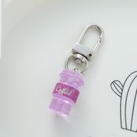 Cute Simple Style Letter Cup Alloy Bag Pendant Keychain main image 6