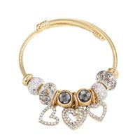 Casual Modern Style Classic Style Bear Rhinestones Stainless Steel Alloy Wholesale Bangle main image 5