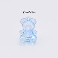 1 Piece 20 * 29mm Arylic Bear Pendant sku image 8