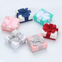 Simple Style Bow Knot Paper Jewelry Boxes main image 1