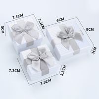 Simple Style Bow Knot Paper Jewelry Boxes sku image 7