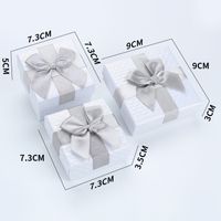 Simple Style Bow Knot Paper Jewelry Boxes sku image 13