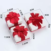 Simple Style Bow Knot Paper Jewelry Boxes sku image 15