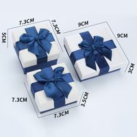 Simple Style Bow Knot Paper Jewelry Boxes sku image 12
