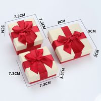 Simple Style Bow Knot Paper Jewelry Boxes sku image 17