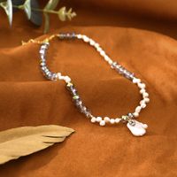 Simple Style Classic Style U Shape Artificial Crystal Freshwater Pearl Copper Beaded Women's Bracelets Necklace main image 4