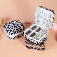 Modern Style Leopard Flannel Jewelry Boxes main image 2