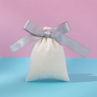 Simple Style Classic Style Bow Knot Flannel Jewelry Packaging Bags sku image 2