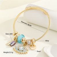 Casual Modern Style Classic Style Swan Bear Rhinestones Stainless Steel Alloy Wholesale Bangle main image 2