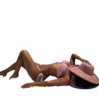 Frau Einfarbig 2-Teiliges Set Bikinis Bademode main image 3