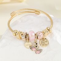 Casual Modern Style Classic Style Swan Bear Rhinestones Stainless Steel Alloy Wholesale Bangle main image 4
