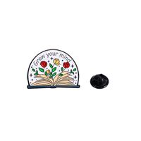 Simple Style Book Rose Alloy Enamel Unisex Brooches main image 5