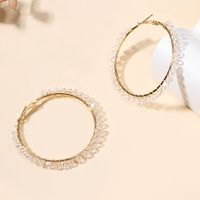 IG Style Simple Style Circle Zinc Alloy Crystal Women's Earrings 1 Pair main image 5