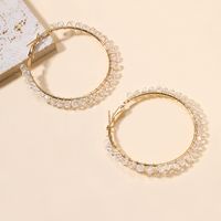 IG Style Simple Style Circle Zinc Alloy Crystal Women's Earrings 1 Pair main image 4