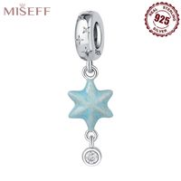 1 Piece 9*28mm Sterling Silver Zircon Star Polished Pendant main image 5