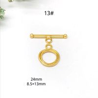 Simple Style Solid Color Metal Plating Jewelry Accessories 10 Sets Per Pack sku image 5