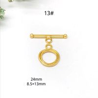 Simple Style Solid Color Metal Plating Jewelry Accessories 10 Sets Per Pack main image 2