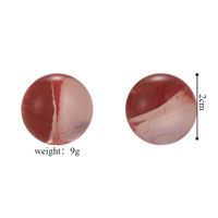 1 Pair Simple Style Classic Style Round Resin Ear Studs main image 2