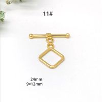 Simple Style Solid Color Metal Plating Jewelry Accessories 10 Sets Per Pack sku image 3
