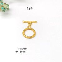 Simple Style Solid Color Metal Plating Jewelry Accessories 10 Sets Per Pack sku image 4