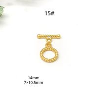 Simple Style Solid Color Metal Plating Jewelry Accessories 10 Sets Per Pack sku image 6