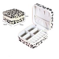 Modern Style Leopard Flannel Jewelry Boxes sku image 1