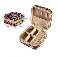 Modern Style Leopard Flannel Jewelry Boxes sku image 2