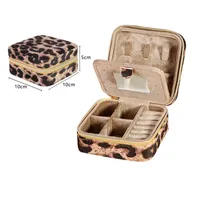 Modern Style Leopard Flannel Jewelry Boxes sku image 3
