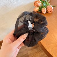 Women's Elegant Solid Color Organza Hair Tie sku image 1