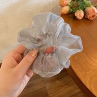 Women's Elegant Solid Color Organza Hair Tie sku image 3