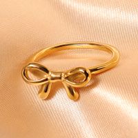 304 Stainless Steel Simple Style Solid Color Rings main image 5