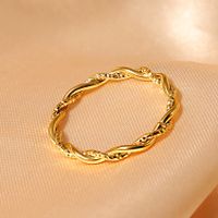 304 Stainless Steel Simple Style Solid Color Rings main image 3