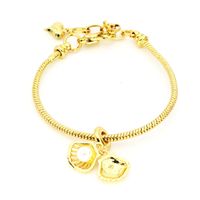 Kupfer 18 Karat Vergoldet Süß Einfacher Stil Inlay Geometrisch Künstliche Perlen Zirkon Armbänder main image 4