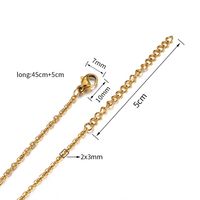 1 Piece Stainless Steel Solid Color Polished Chain main image 2