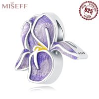 1 Piece 10*10mm 5*10mm 5 * 11mm Sterling Silver Zircon Round Flower Butterfly Polished Pendant Beads sku image 7