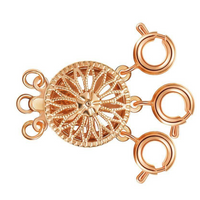 1 Piece 23*22mm Copper Flower Polished Jewelry Buckle sku image 1
