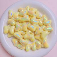 10 PCS/Package Plastic Resin Gold Plated Bow Knot Beads sku image 1