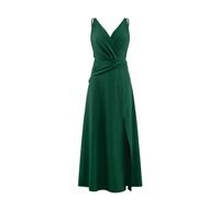 Women's Sheath Dress Slit Dress Sexy Simple Style V Neck Sleeveless Solid Color Maxi Long Dress Holiday Banquet main image 2