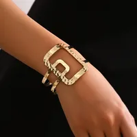 Elegant Streetwear Geometric Iron Women's Bangle sku image 1