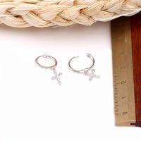 1 Pair Simple Style Classic Style Solid Color Inlay Sterling Silver Gem Drop Earrings main image 10